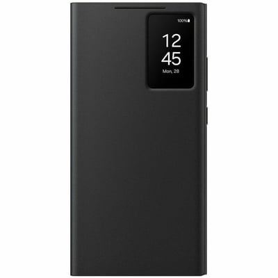 Samsung S View Carrying Case (Wallet) Samsung Galaxy S24 Ultra Smartphone - Black