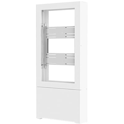 Chief Impact Floor Standing Back-to-Back Kiosk - Portrait 42" White