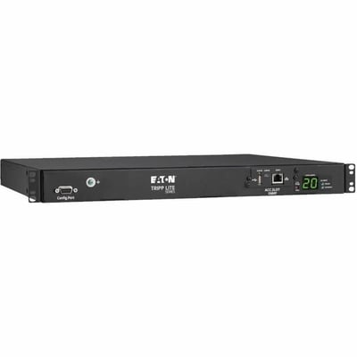 Tripp Lite by Eaton PDU 3.8kW 200-240V Single-Phase ATS/Monitored PDU - 8 C13 and 2 C19 Outlets Dual C20 Inlets 12 ft. Cords Network Card 1U TAA