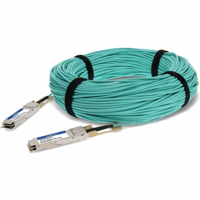 AddOn Intel&reg; 100FRRF1000 Compatible TAA Compliant 100GBase-AOC QSFP28 Omni-Path Architecture Active Optical Cable (850nm, MMF, 100m)