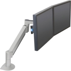 THE 7500 WING DELUXE DUAL MONITOR ARM SUPPORTS MONITORS UP TO 24IN AND 2.5-18.7