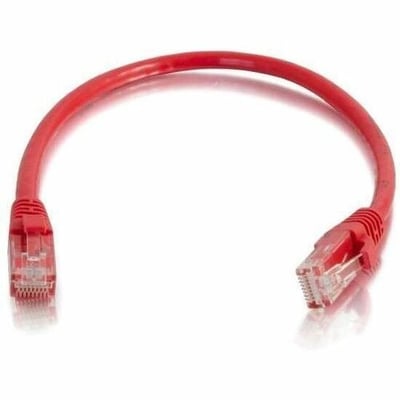Quiktron Q-Series Patch Cords, CAT6, Booted, Red, 14 FT