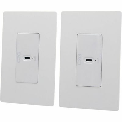 SUPERBOOSTER 1-PORT USB OVER CAT6A WALL PLATE TO WALL PLATE