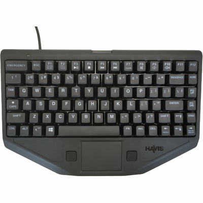 HAVIS RUGGED CHICLET STYLE KEYBOARD WITH EMERGENCY KEY