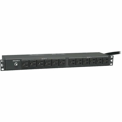 Tripp Lite by Eaton PDU 2.9kW Single-Phase 120V Basic PDU 24 NEMA 5-15R Outlets NEMA L5-30P Input 15 ft. (4.57 m) Cord 1U Rack-Mount