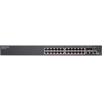 24 PORT 10/100/1000 MANAGED SMART POE SWITCH PLUS 4 SFP UPLINK PORTS