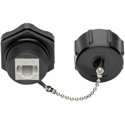 Tripp Lite by Eaton Keystone Jack Cat6/Cat5e RJ45 Shielded Dust Cap Industrial - 110 Punch Down IP68 TAA