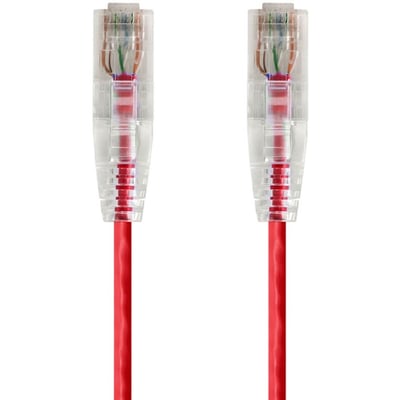 SLIMRUN CAT6 UTP CABLE-1FT RED