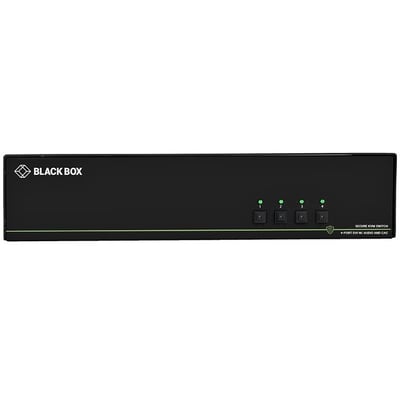 Black Box Secure KVM Switch, DVI-I, 4-Port, CAC NIAP 3.0 (Quad Head)