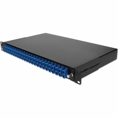 AddOn 19-inch Rack Mount 1U Patch Panel with 24 UPC SC Duplex, Single-Mode OS2