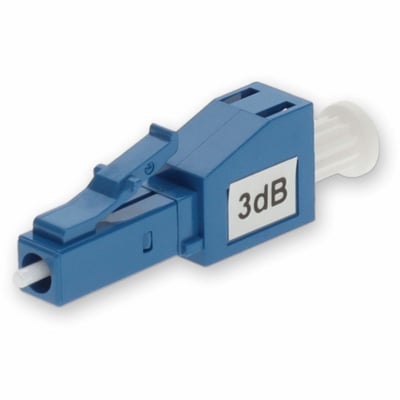 AddOn 3dB Fixed LC Male to LC Female OS1 SMF Simplex Fiber Attenuator