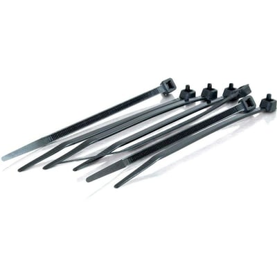 C2G 6in Cable Ties - Black - 100pk