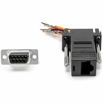 DB9 TO RJ45 MODULAR ADAPTER CONVERT DB9 (M) INTO AN RJ45 (F)
