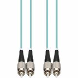 AddOn 4m FC to FC Aqua OM4 Duplex OFNR (Riser-Rated) Fiber Patch Cable