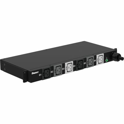BASIC PDU 415V 30 AMP (6)C19 PERFORATED 700MM X 42RU BLACK