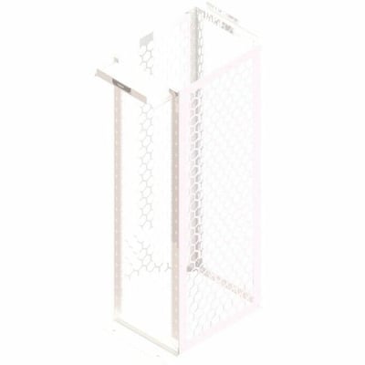 Ortronics MM20 Channel Rack, 30" deep, 7 ft, 45 RU, Square Hole Rails, White