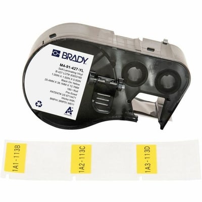 SELF-LAMINATING VINYL WRAP AROUND LABELS WITH RIBBON FOR BMP41 AND BMP51 PRINTER