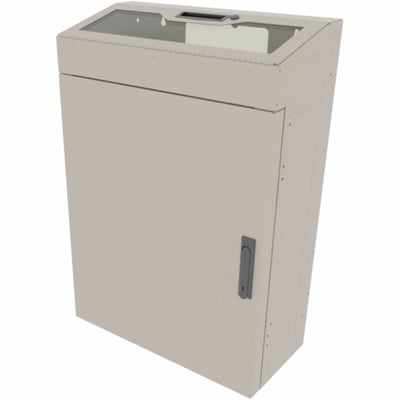 Middle Atlantic VWM Series 8RU Low Profile Vertical Wall Mounted Rack - 18in Depth - Putty Wrinkle Powder Coat