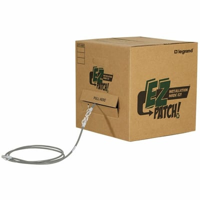 Ortronics EZ Patch Box, CAT6 7ft, Gray, Qty 50