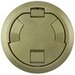 Wiremold 6CT Evolution Poke Thru Surface Style Cover, Tamper-Resistant, Gray