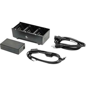 ZEBRA 3 SLOT BATTERY CHARGER; ZQ600/ZQ600 PLUS, QLN AND ZQ500 SERIES; INCLUDES P