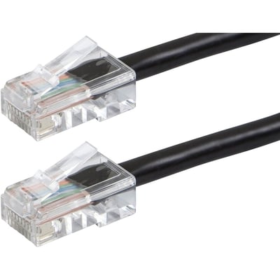 ZEROBOOT SERIES CAT6 24AWG UTP ETHERNET NETWORK PATCH CABLE, 5FT BLACK