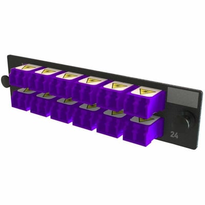 ADPT PANEL OFP 12 KEYED LC DX 24F VIOLET MOQ 1