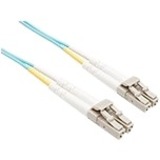UNC OM4 LC TO LC FIBER OPTIC CABLE, AQUA 50/125UM DUPLEX MULTIMODE FIBER DESIGNE