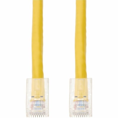 AddOn 6in Yellow CAT 6 PVC Ethernet Cable Non-Booted RJ-45 M/M