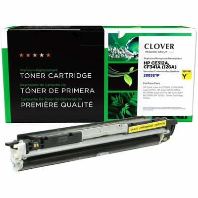 Clover Imaging Remanufactured Yellow Toner Cartridge for HP 126A (CE312A)