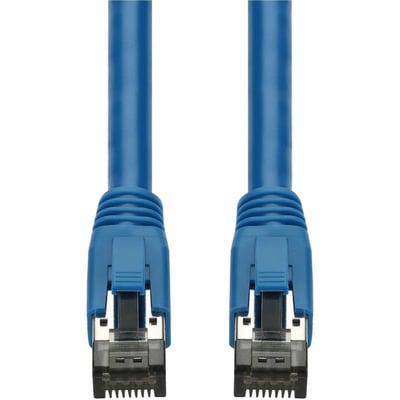 AddOn 5-Pack 10ft Blue CAT 8 Shielded (S/FTP) PVC Ethernet Cable Snagless Easy Boot RJ-45 M/M Bulk Bag Packaged, No Twist Ties