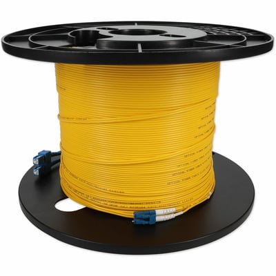 AddOn 51m SC to LC Yellow OS2 Duplex OFNP (Plenum-Rated) SMF Fiber Patch Cable