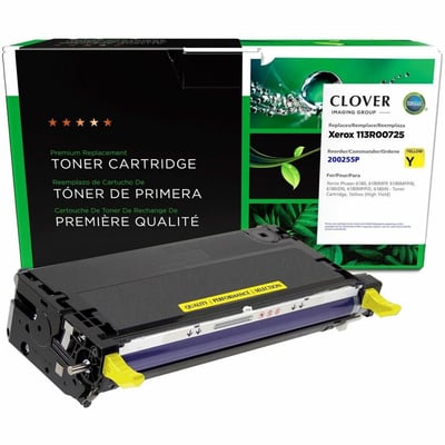 Clover Imaging Remanufactured High Yield Yellow Toner Cartridge for Xerox 113R00725