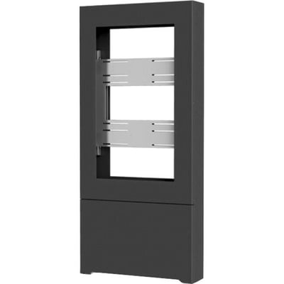 Chief Impact Floor Mounted Kiosk, Portrait 50" Black