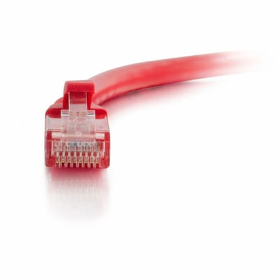 Quiktron Q-Series Patch Cords, CAT5E, Booted, Red, 15 FT