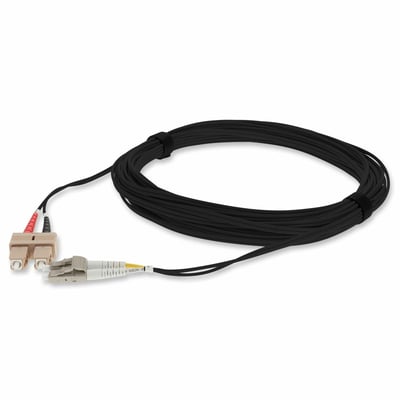 ADDON LC/SC M/M PATCH CBL 2M BLACK OM4 RISER FIBER