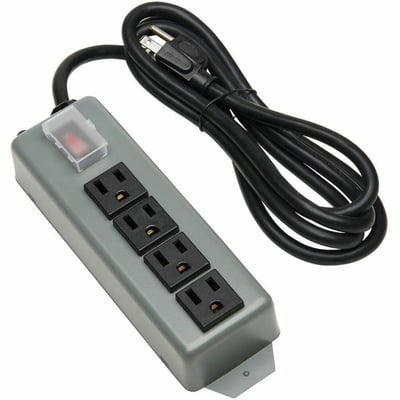 Tripp Lite by Eaton Industrial Power Strip 4-Outlet 6 ft. (1.8 m) Cord Locking Switch Cover