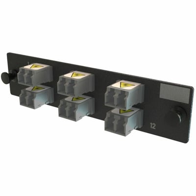 ADPT PANEL OFP 6 KEYED LC DX 12F GRAY MOQ 1