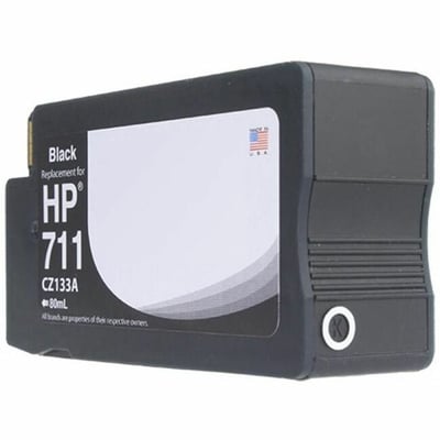 WF Remanufactured Black Wide Format Ink Cartridge for HP 711 (CZ129A)