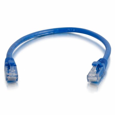 Quiktron Q-Series Patch Cords, CAT5E, Booted, Blue, 6 FT