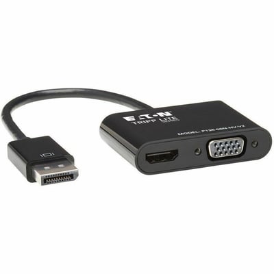 Tripp Lite by Eaton DisplayPort to VGA/HDMI All-in-One Converter Adapter DP ver 1.2 4K 30 Hz HDMI