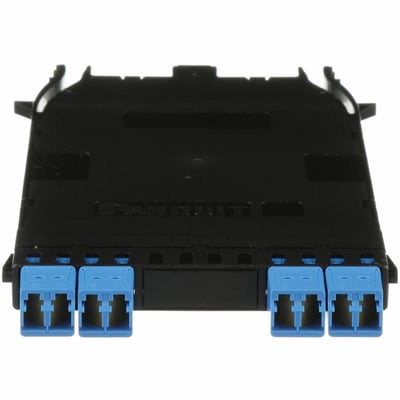 Panduit OS2 HD Flex Cassette,6-Port, 4-to-1 Conversion, Std IL, Universal - 2