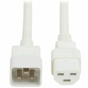 POWER CORD C20 C21 HEAVY-DUTY 20A 250V 12 AWG 2.5FT WHITE
