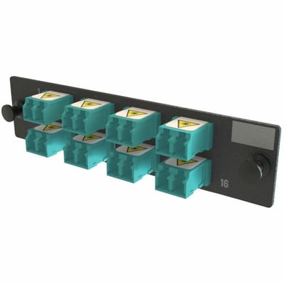 ADPT PANEL OFP 8 KEYED LC DX 16F AQUA MOQ 1