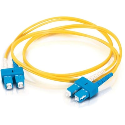 10M FIBER OPTIC SMF SC/SC 9/125 DUPLEX PVC PATCH CABLE