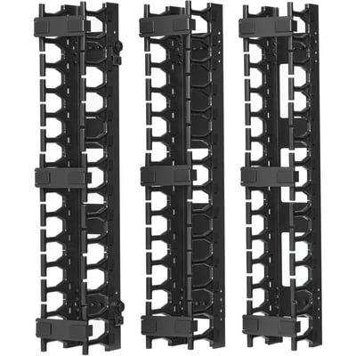 Tripp Lite by Eaton SmartRack 3-in. (7.62 cm) Wide High Capacity Vertical Cable Manager - Double finger duct