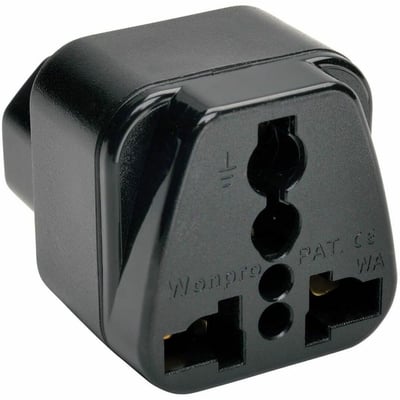 Tripp Lite by Eaton Universal Power Plug Adapter for IEC-320-C13 Outlets