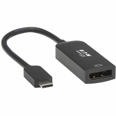 Tripp Lite by Eaton USB-C to DisplayPort Active Adapter Cable with Equalizer (M/F) UHD 8K HDR DP 1.4 Black 6 in. (15.2 cm)