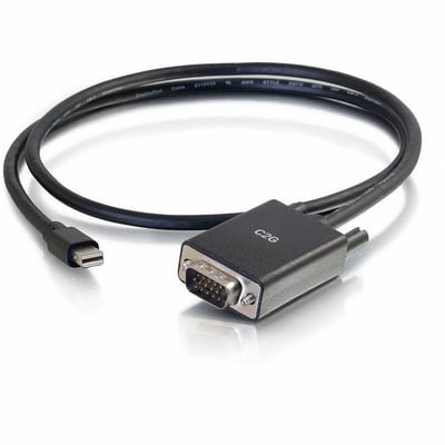 C2G 10ft (3m) Mini DisplayPort Male to VGA Male Active Adapter Cable - Black
