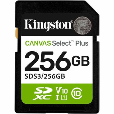256GB SDXC CANVAS SELECT PLUS GEN3 150MB/S C10 UHS-I U1 V10